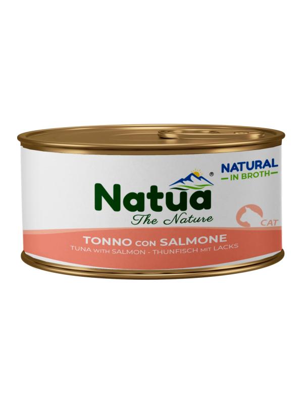 Natua Cat Brodo Tonno con Salmone 85g