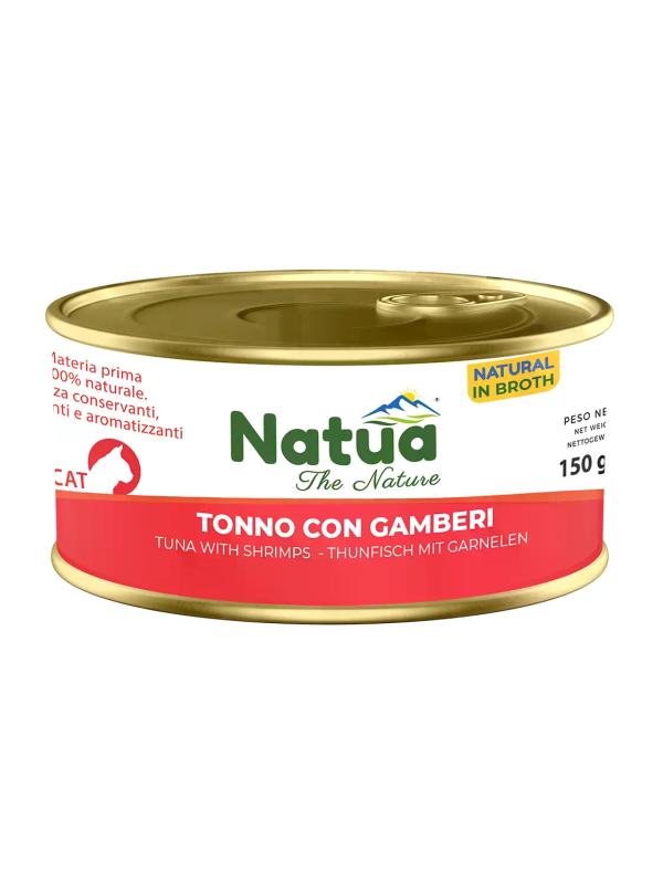 Natua Cat Brodo Tonno con Gamberi 150g