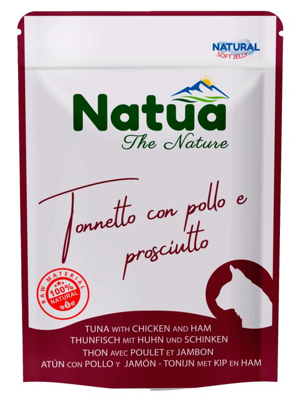 Natua Cat Busta Tonnetto con Pollo e Prosciutto 70g