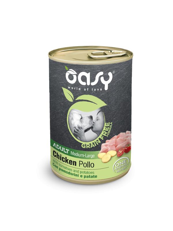 Oasy Dog Grain Free Adult Medium/Large Pollo 400g