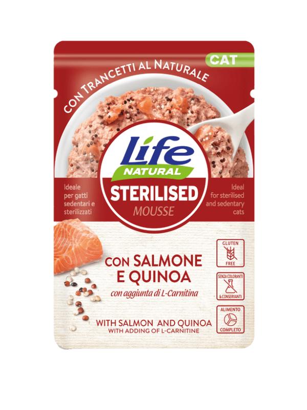 LifePetCare Cat Sterilised Mousse Salmone 70g