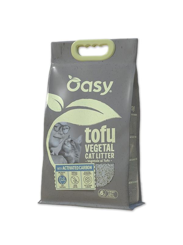 Oasy Lettiera Vegetale Tofu con Carbone Attivo
