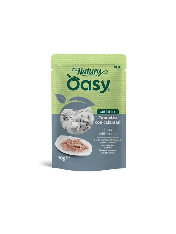 Oasy cat busta con tonnetto e calamari 70g