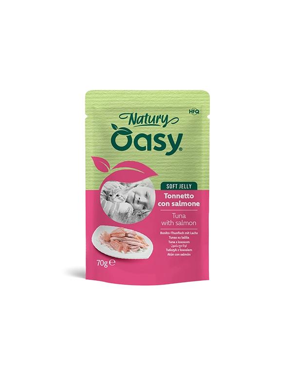  Oasy cat busta con tonnetto e salmone 70g