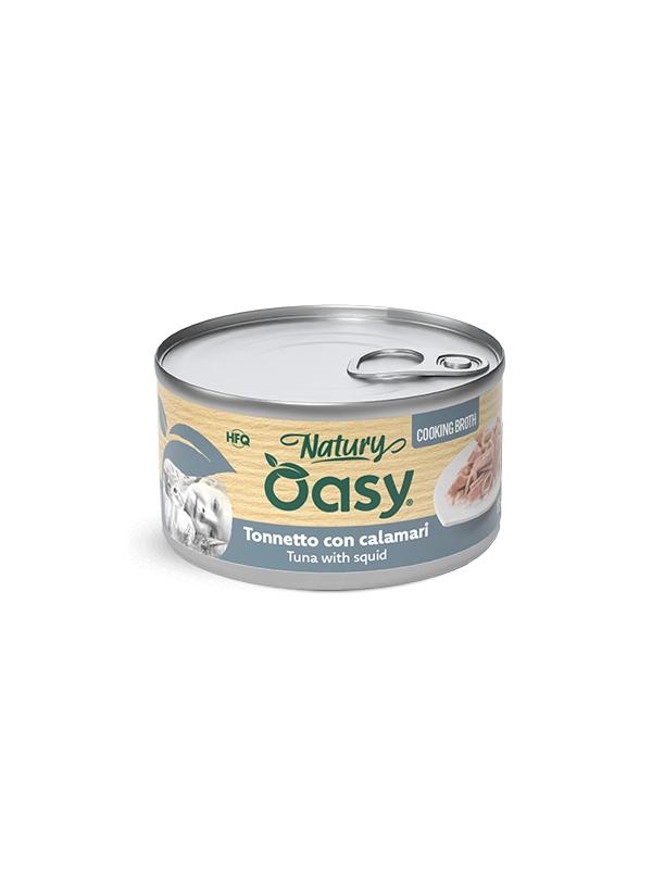 Oasy Cat Brodo Tonnetto con Calamari 85g