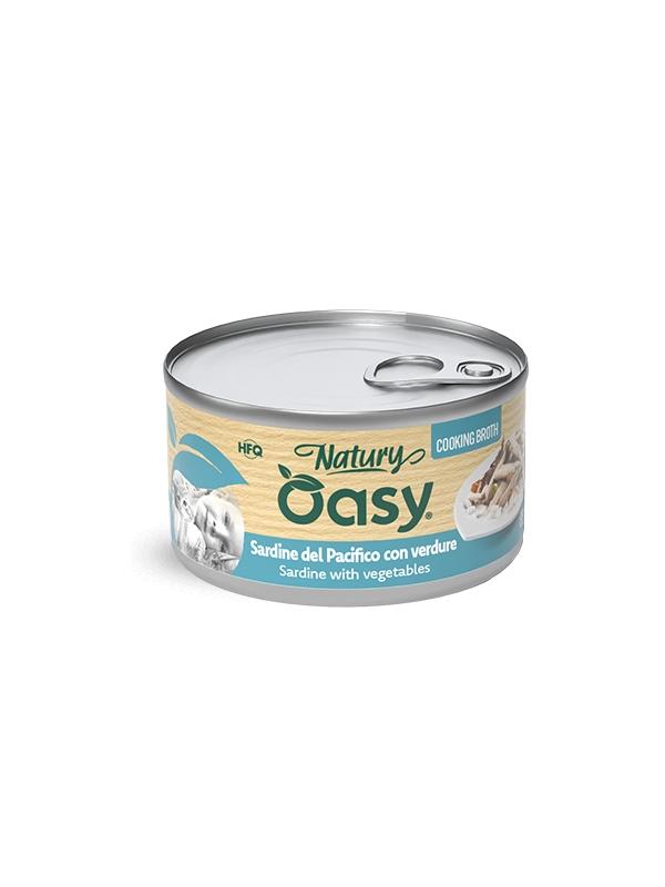 Oasy Cat Brodo Sardine con Verdure 85g
