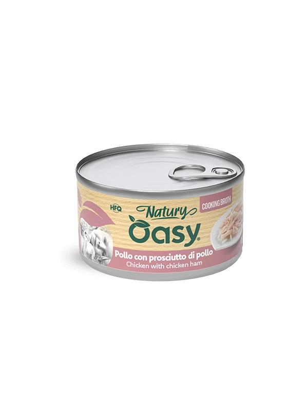 Oasy Cat Brodo Pollo con Prosciutto di Pollo 85g