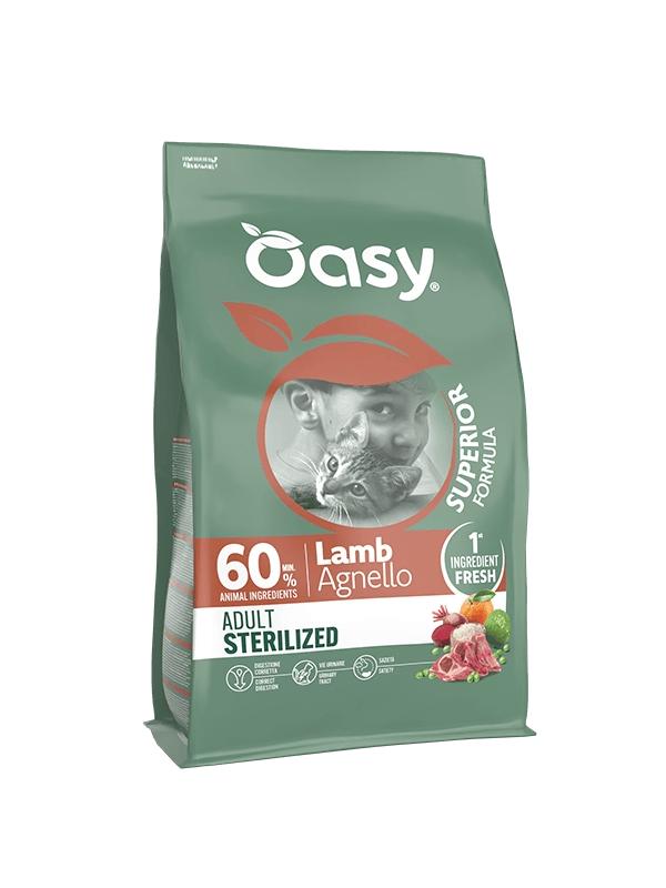 Oasy Cat Sterilised Adult Agnello 300gr