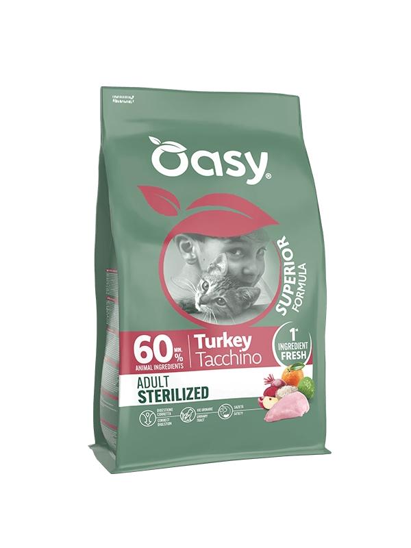 Oasy Cat Sterilised Adult Tacchino 300gr