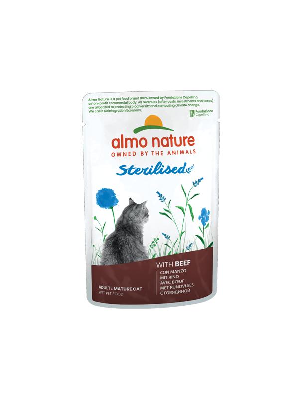Almo Nature Cat Sterilised Manzo 70g
