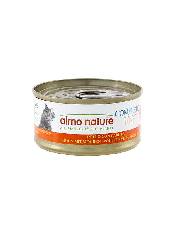 AlmoNature cat scatoletta con pollo e gamberetti 70g