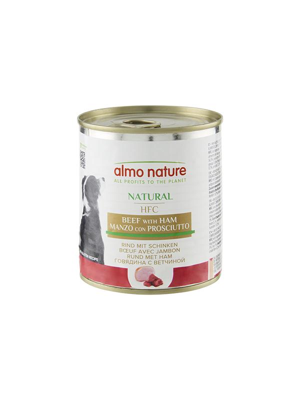 Almo Nature HFC dog scatoletta con manzo e prosciutto 290g