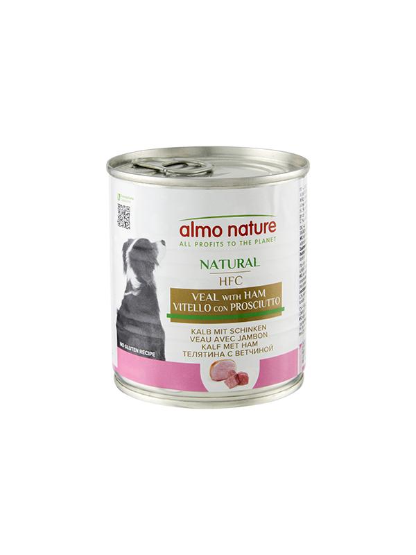 Almo Nature HFC dog scatoletta con vitello e prosciutto 290g