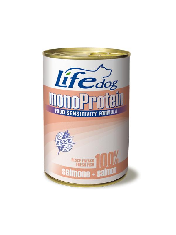 LifePetCare dog monoprotein scatoletta con salmone 400g