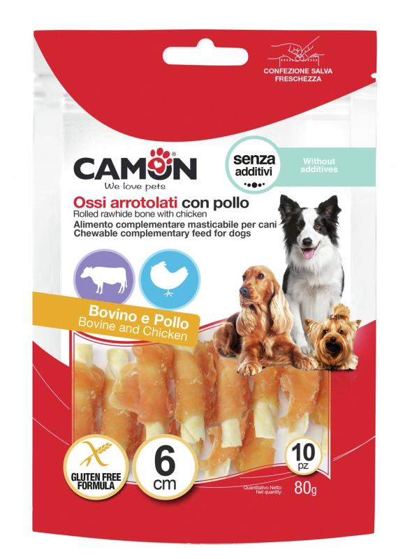 Camon Ossi Arrotolati con Pollo 80g