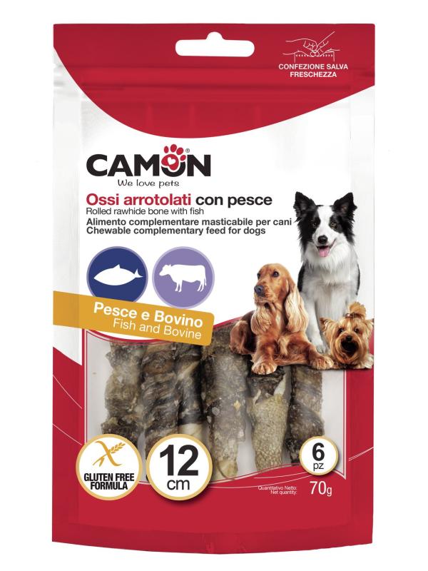 Camon Ossi Arrotolati con pesce 70g