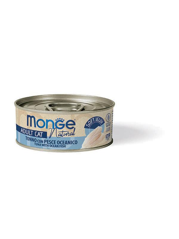 MONGE CAT NATURAL JELLY Tonno con Pesce Oceanico 80gr