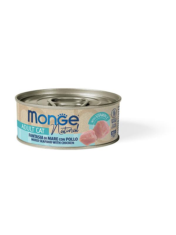 MONGE CAT NATURAL Fantasia di Mare con Pollo 80gr
