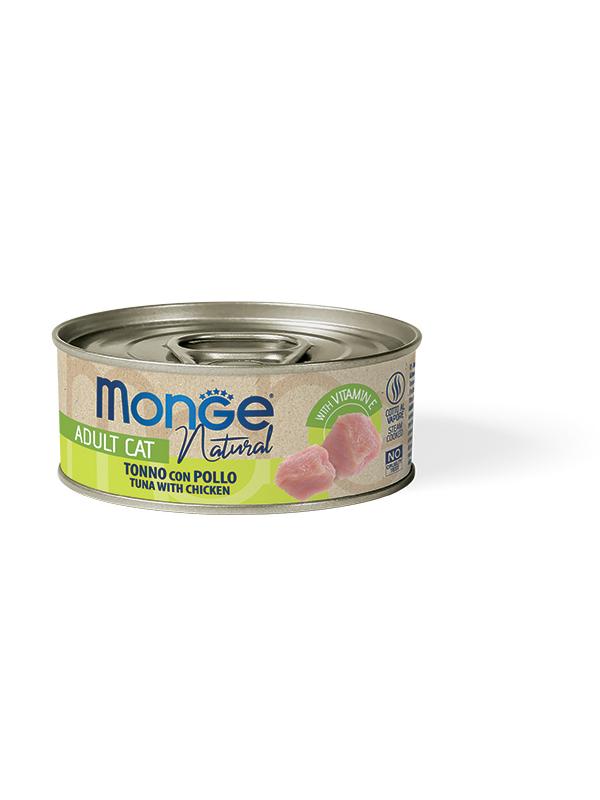 MONGE CAT NATURAL Tonno con Pollo 80gr