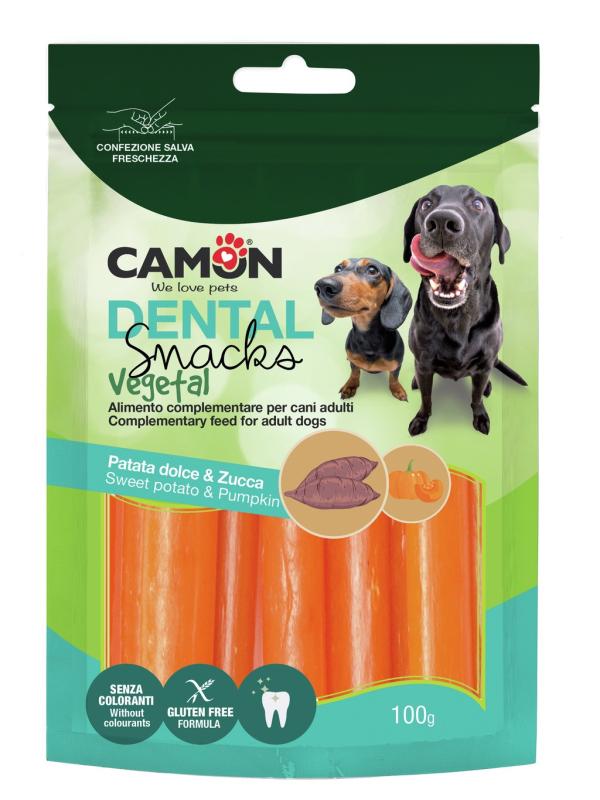 Camon Dental Snack Vegetal Patata Dolce e Zucca 