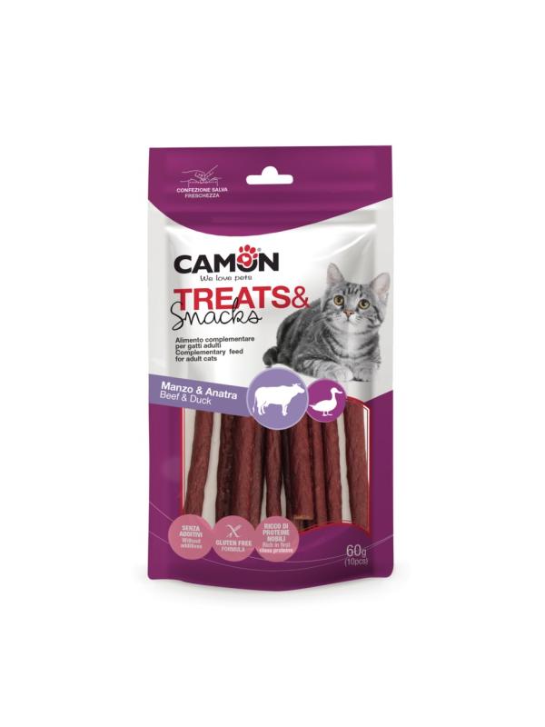 Camon Treats & Snack Cat Manzo e Anatra 60g