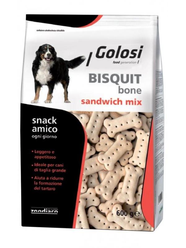 Golosi dog biscuit bone sandwich mix 600g