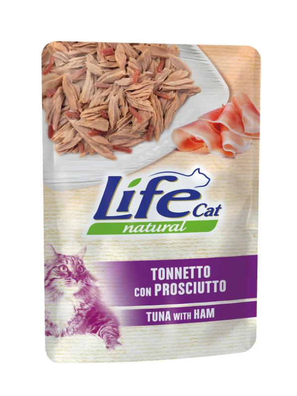 LifePetCare Cat Busta Tonnetto e Prosciutto 70g