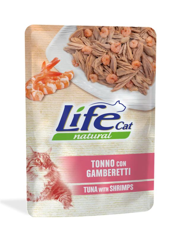 LifePetCare Cat Busta Tonno e Gamberetti 70g