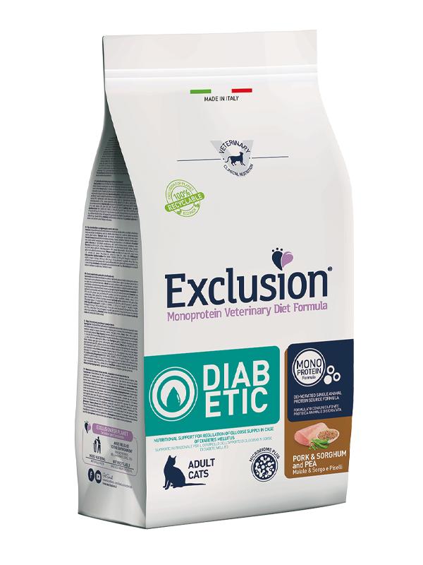 EXCLUSION CAT Diabetic Pork & Sorghum and Peas 300gr