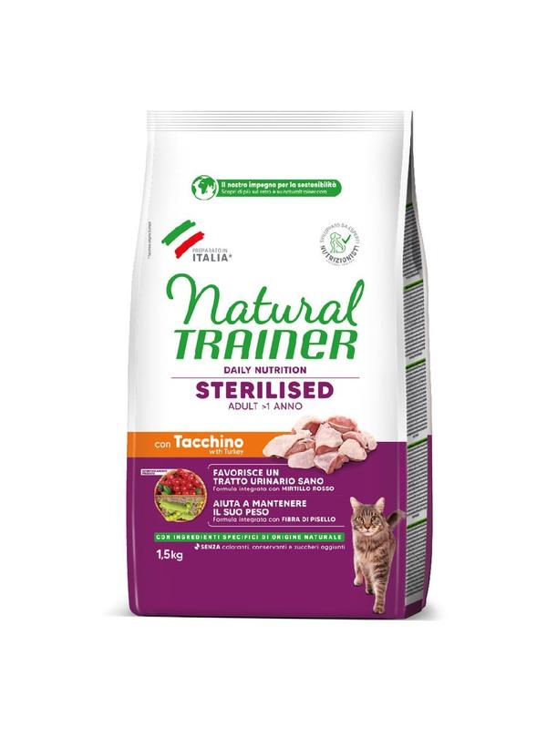 NATURAL TRAINER Sterilised Tacchino 1,5kg