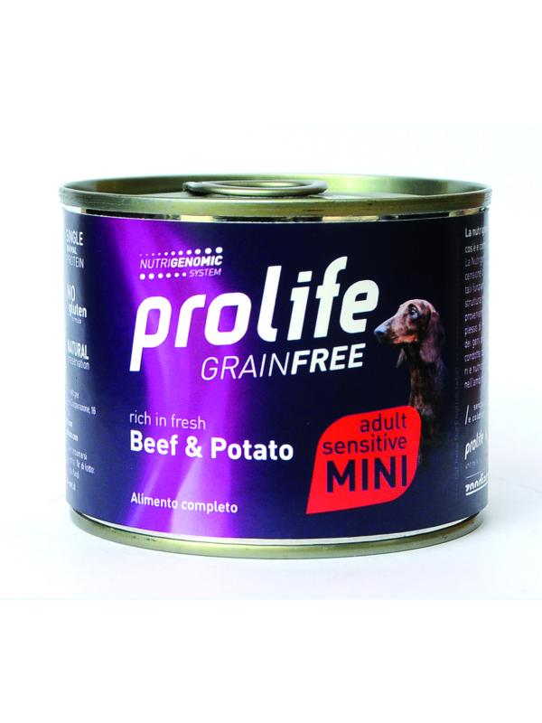 Prolife Dog Grain Free Adult Sensitive Beef & Potato 200g