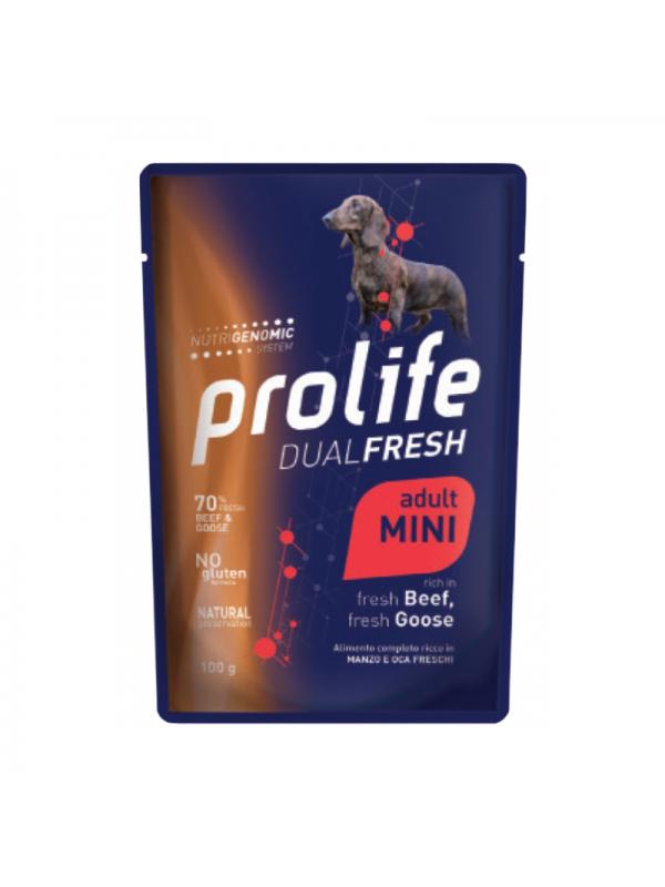 Prolife Dog Dual Fresh Adult Beef & Goose - Busta 100g