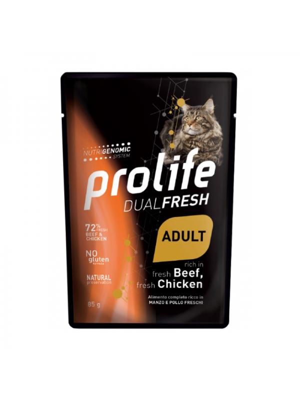 Prolife Cat Dual Fresh Adult Beef & Chicken 85g