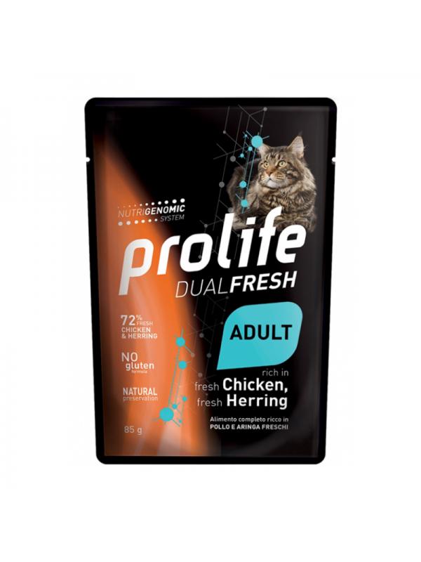 Prolife Cat Dual Fresh Adult Chicken & Herring 85g