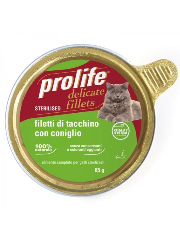 Prolife Adult Sterilised - Filetti di Tacchino con Coniglio 85g