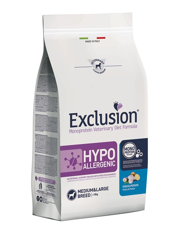EXCLUSION Hypoallergenic Fish & Potato M/L 12kg