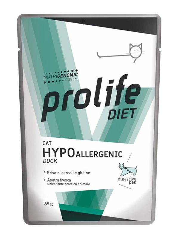 PROLIFE DIET CAT HYPOALLERGENIC ANATRA BUSTA 85g