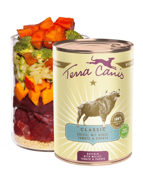 TERRACANIS Classic Bufalo con miglio, pomodoro e papaia 400gr