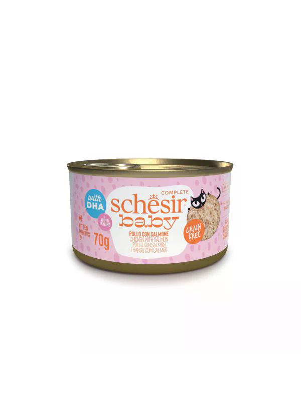 Schesir Kitten Baby Pollo e Salmone 70g