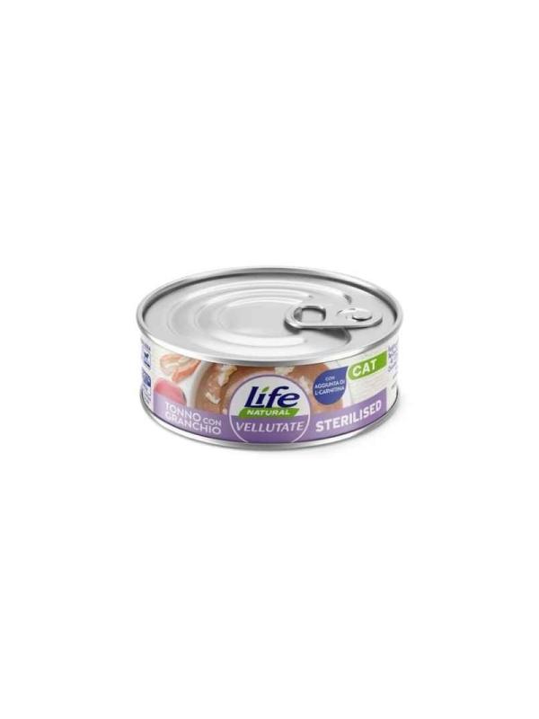 LifePetCare Cat Vellutata Tonno con Granchio Sterilised 70gr