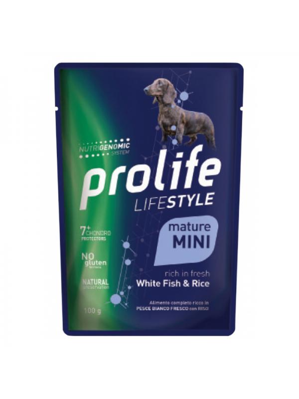 Prolife Dog Life Style Mature White Fish & Rice - Busta 100g
