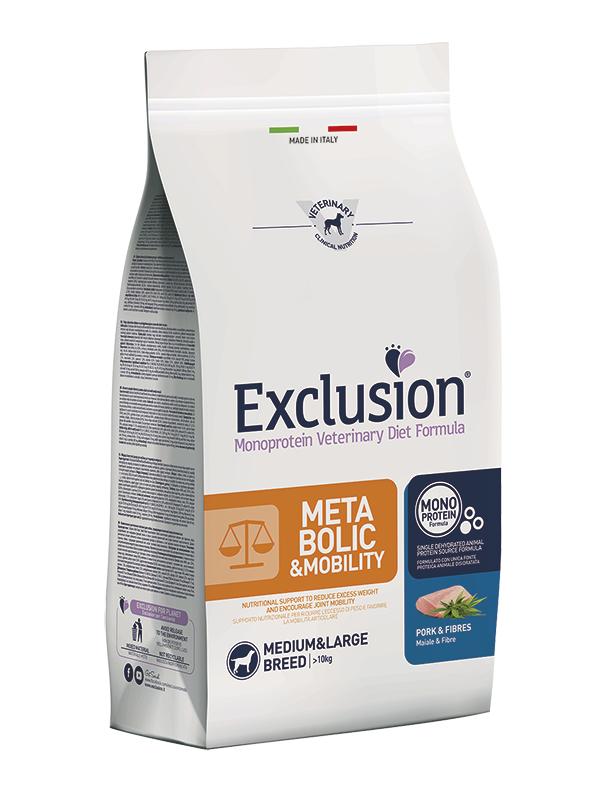 EXCLUSION Metabolic Pork & Fibres M/L 2kg
