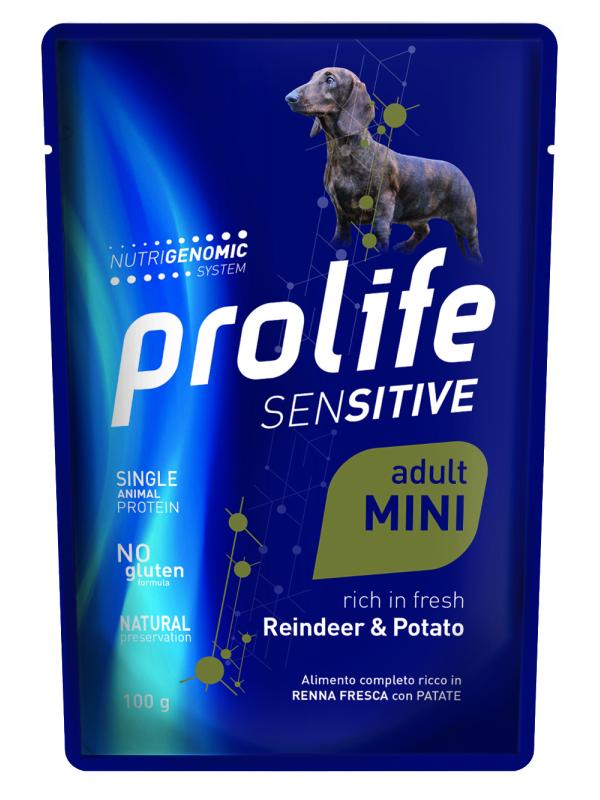 Prolife Dog Sensitive Adult Reindeer & Potato - Busta 100g