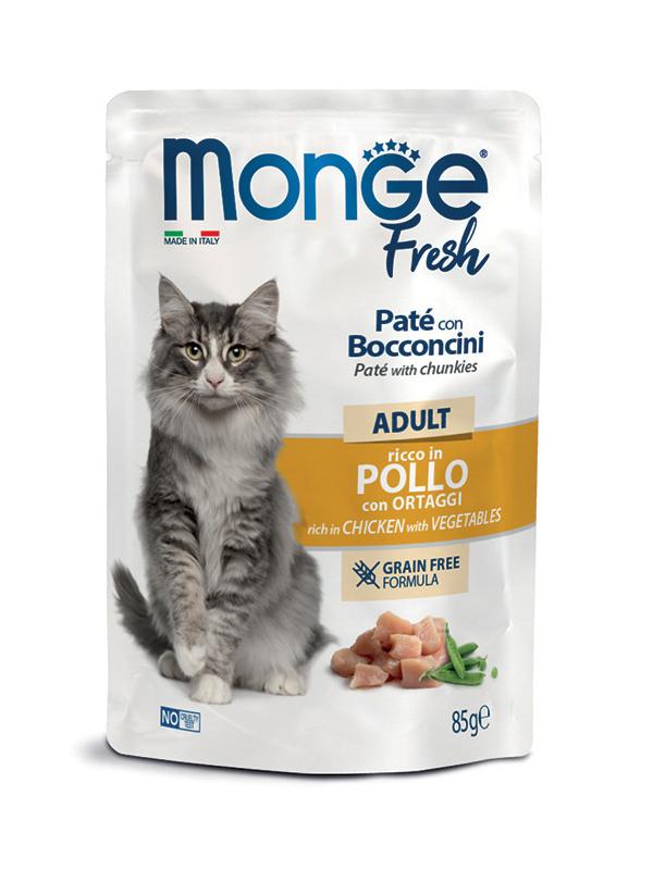 MONGE CAT FRESH Patè Pollo con Ortaggi 85gr