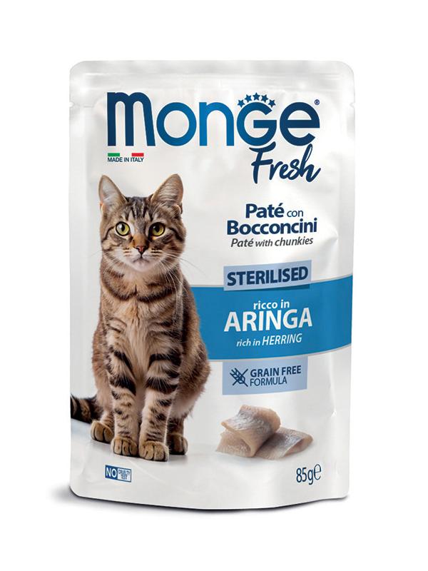MONGE CAT FRESH Patè Aringa Sterilised 85gr