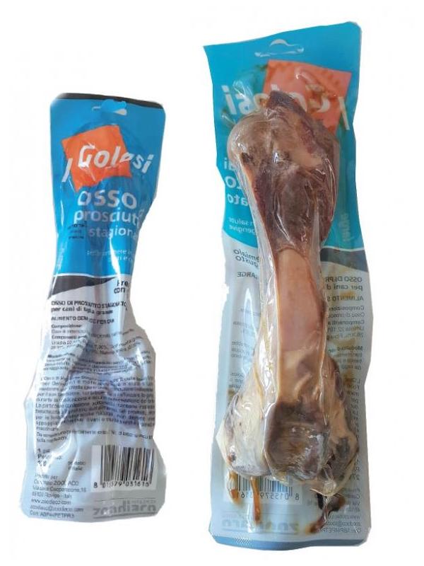 Golosi dog snack osso di prosciutto large 360g