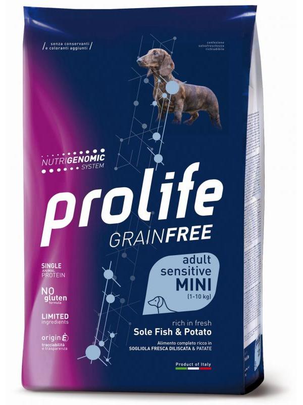 Prolife Grain Free Adult Sensitive Sole Fish & Potato - Mini 7kg