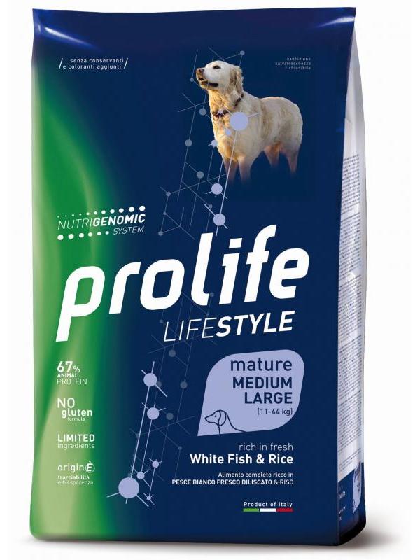 Prolife Life Style Mature White Fish & Rice - Medium/Large 12kg