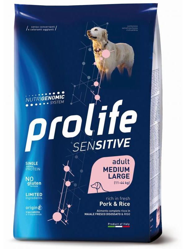 Prolife Sensitive Adult Pork & Rice - Medium/Large 10kg