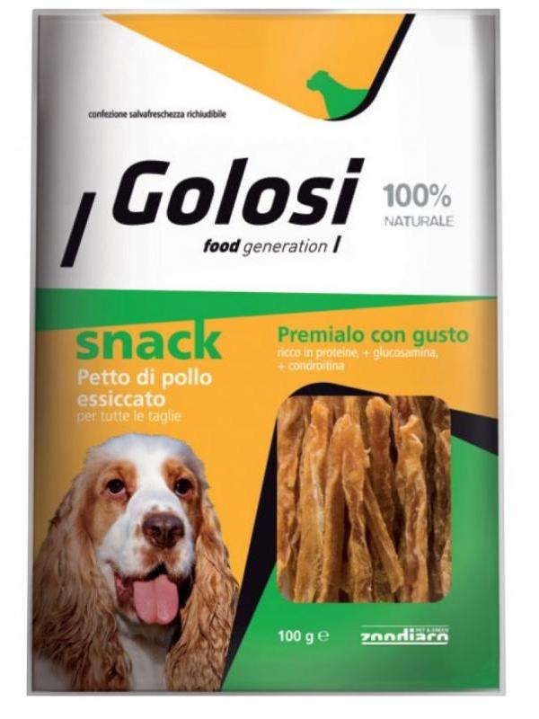 Golosi dog snack petto di pollo con glucosamina 100g